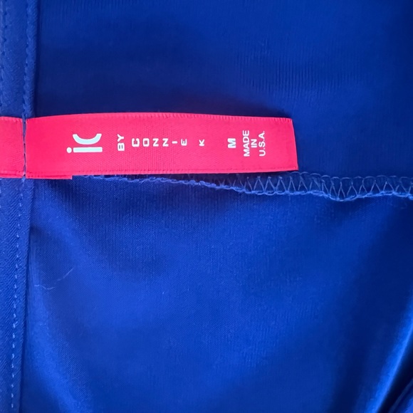 Women’s size M BoHo style, gem tone blue full sleeve, designer blouse - Picture 4 of 4